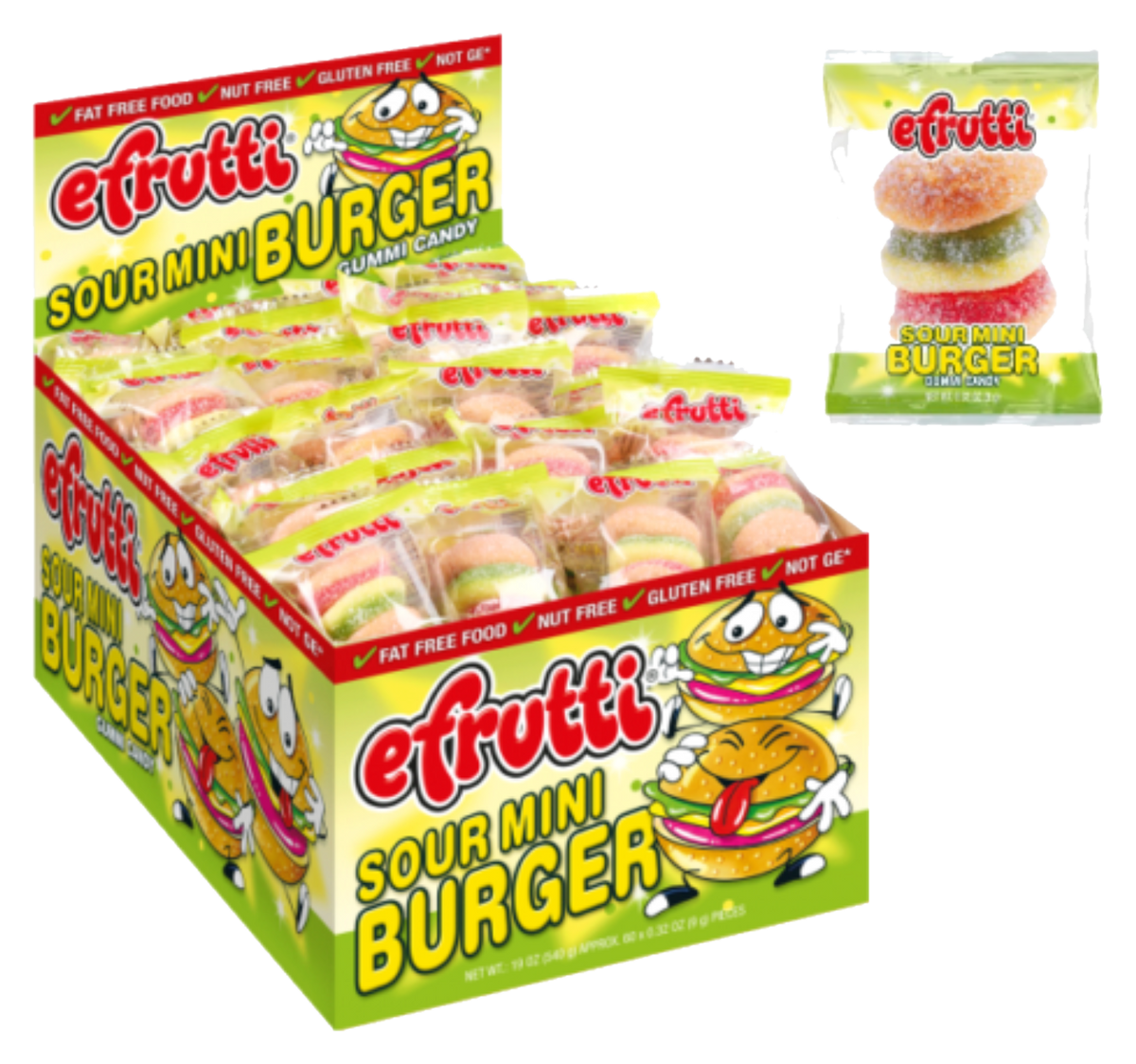 eFrutti Sour Gummi Burger