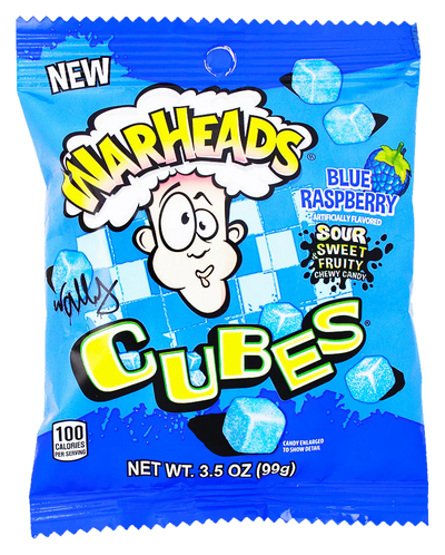 Warheads Cubes Blue Raspberry